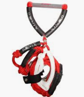 Ronix Surf Rope 10" W/25Ft 4-Sect Red/Silver | 2022